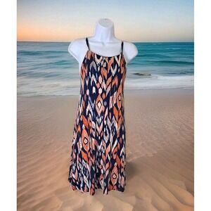 Ana Sundress M Aztec Tribal Print Sleeveless Stretch Casual Comfort  Resort Wear